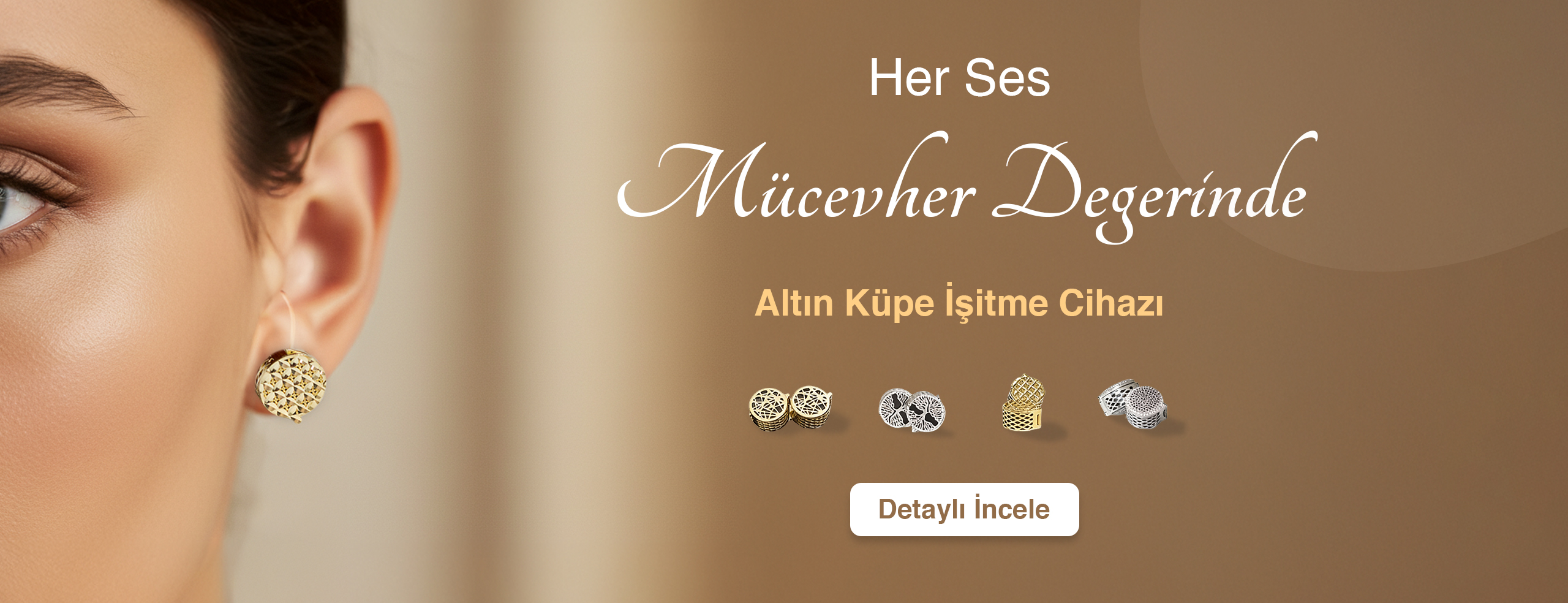 Altın Küpe İşitme Cihazı